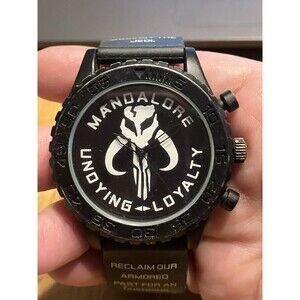 Disney Star Wars Warriors of Mandalore Mandalorian Watch Accutime Works
